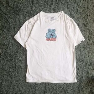 392. white vans tee (adult xs)